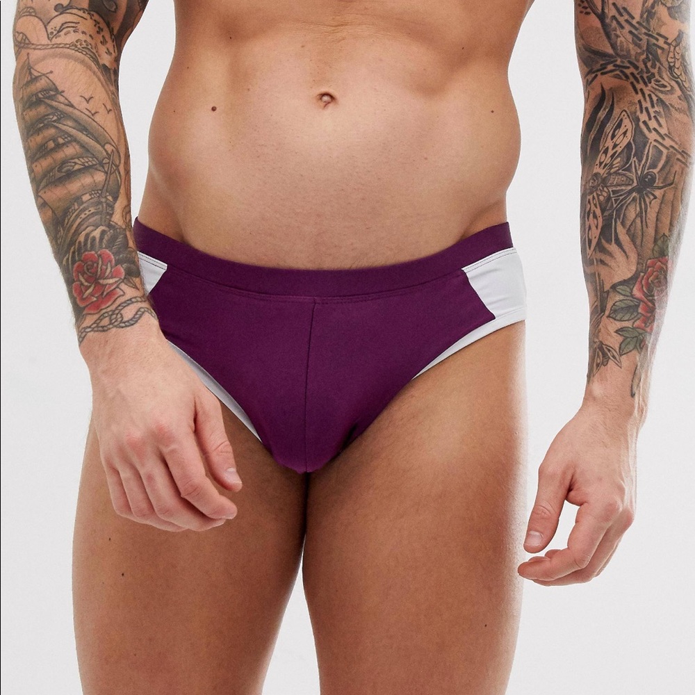 Burgundy Swimsuit